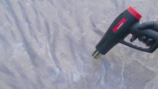 Canvas Waterproofer Heat Gun GIF